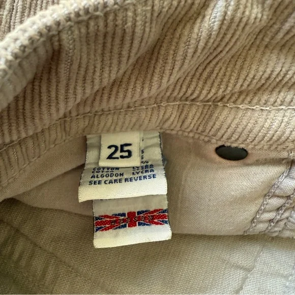 Vintage Hudson Jeans Heather Khaki Corduroy Pants - Picture 5 of 6